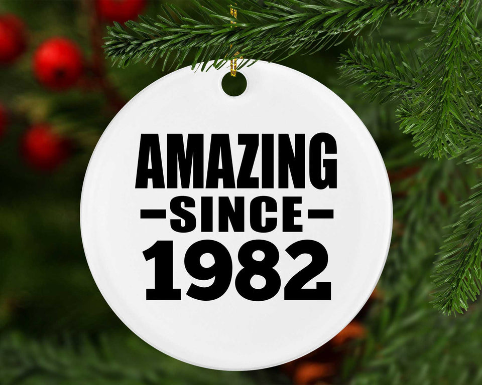 42nd Birthday Amazing Since 1982 - Circle Ornament
