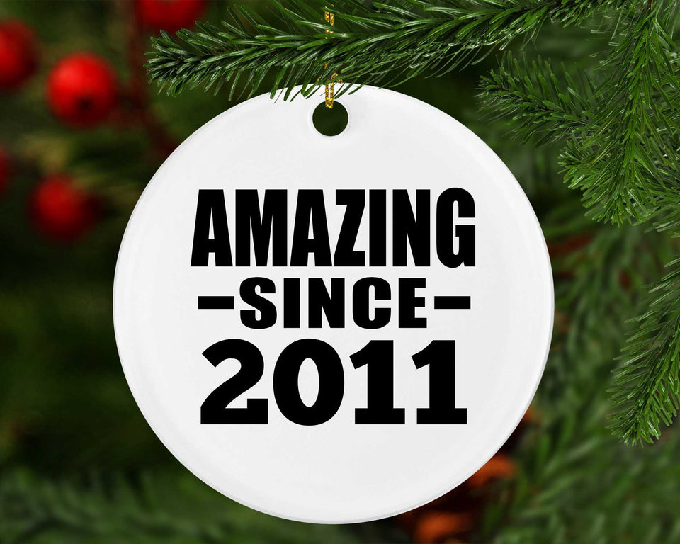 13th Birthday Amazing Since 2011 - Circle Ornament