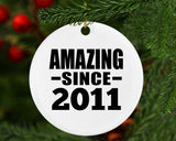 13th Birthday Amazing Since 2011 - Circle Ornament