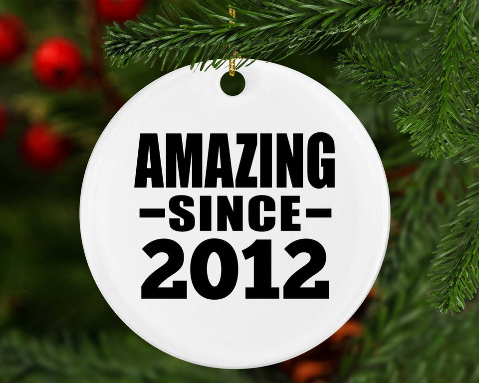 12th Birthday Amazing Since 2012 - Circle Ornament