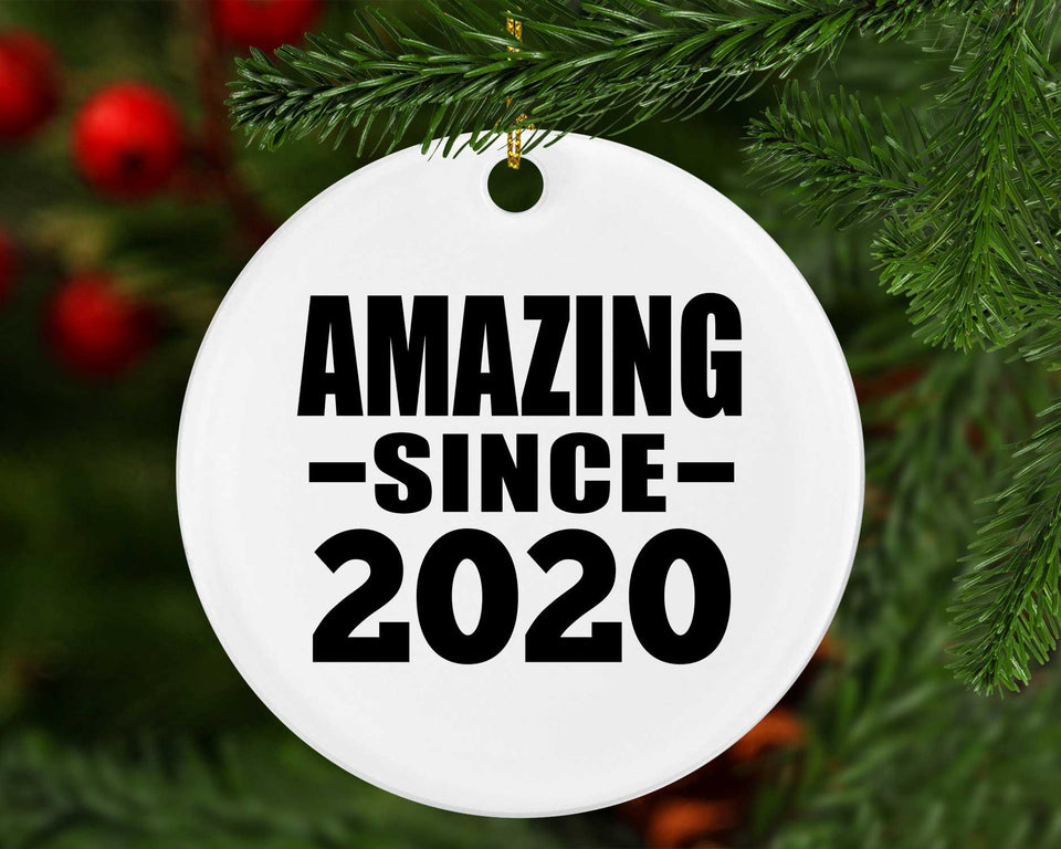 4th Birthday Amazing Since 2020 - Circle Ornament