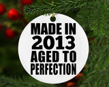 11th Birthday Made In 2013 Aged to Perfection - Circle Ornament