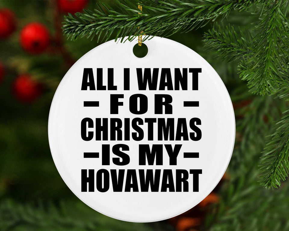 All I Want For Christmas Is My Hovawart - Circle Ornament