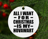 All I Want For Christmas Is My Hovawart - Circle Ornament