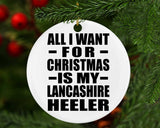 All I Want For Christmas Is My Lancashire Heeler - Circle Ornament