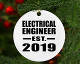 Electrical Engineer Established EST. 2019 - Circle Ornament