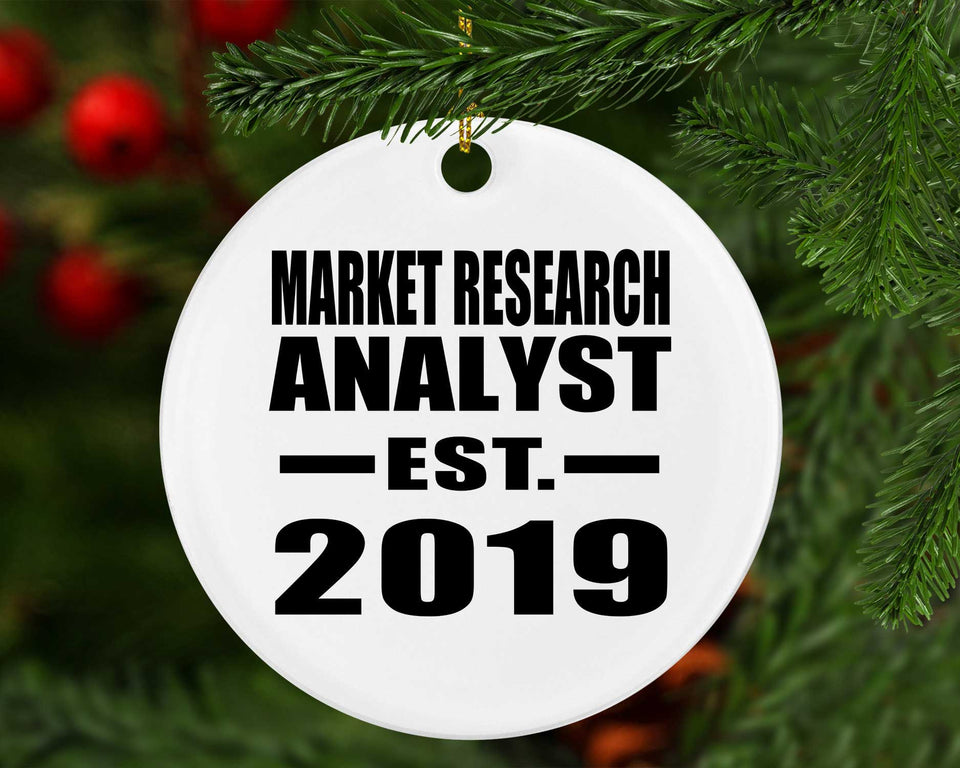 Market Research Analyst Established EST. 2019 - Circle Ornament