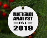 Market Research Analyst Established EST. 2019 - Circle Ornament