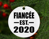 Fiancee Established EST. 2020 - Circle Ornament