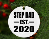 Step Dad Established EST. 2020 - Circle Ornament