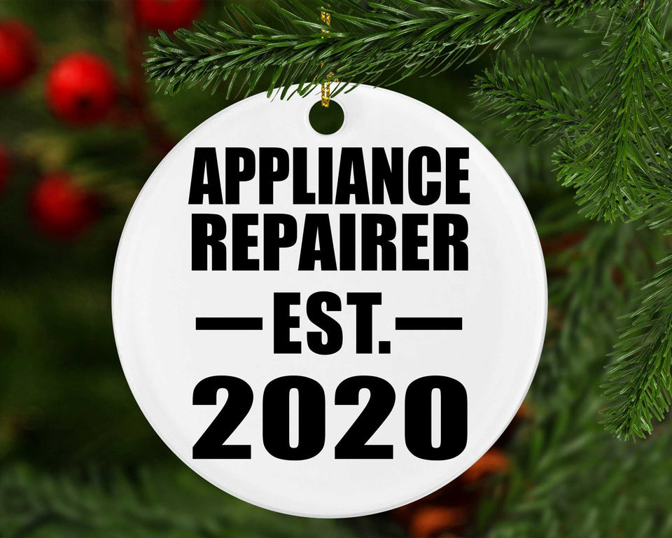Appliance Repairer Established EST. 2020 - Circle Ornament