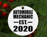 Automobile Mechanic Established EST. 2020 - Circle Ornament