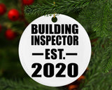 Building Inspector Established EST. 2020 - Circle Ornament