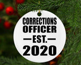 Corrections Officer Established EST. 2020 - Circle Ornament