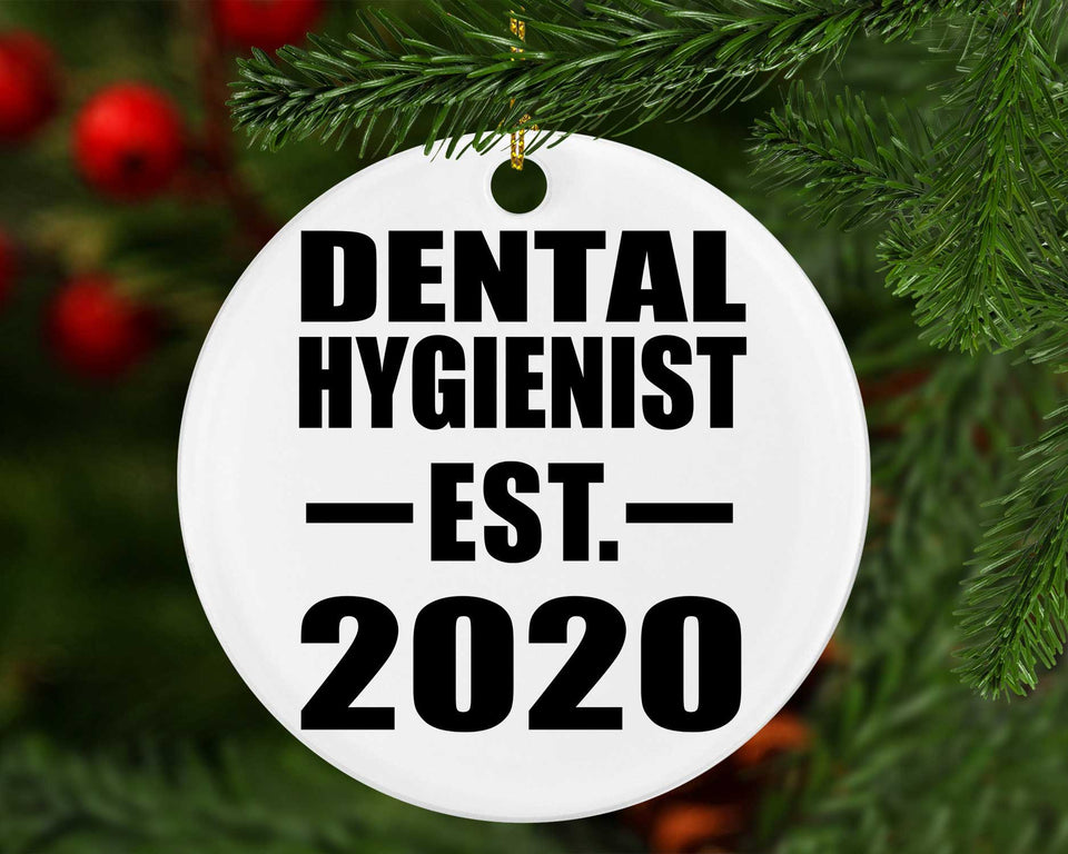 Dental Hygienist Established EST. 2020 - Circle Ornament
