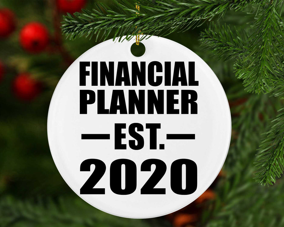 Financial Planner Established EST. 2020 - Circle Ornament