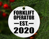 Forklift Operator Established EST. 2020 - Circle Ornament