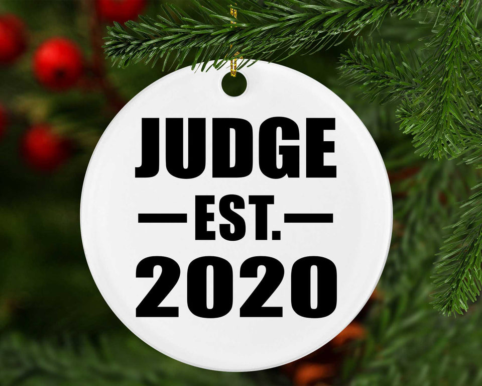 Judge Established EST. 2020 - Circle Ornament