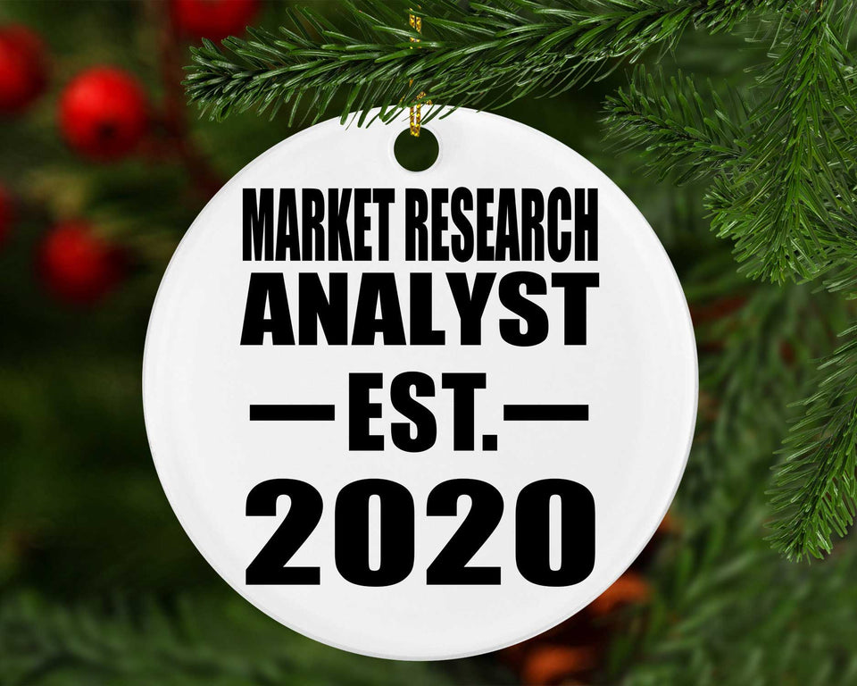 Market Research Analyst Established EST. 2020 - Circle Ornament