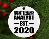 Market Research Analyst Established EST. 2020 - Circle Ornament