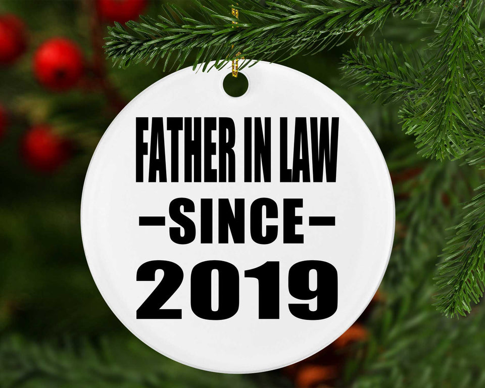 Father In Law Since 2019 - Circle Ornament