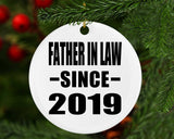 Father In Law Since 2019 - Circle Ornament