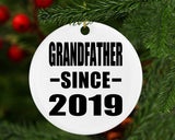 Grandfather Since 2019 - Circle Ornament