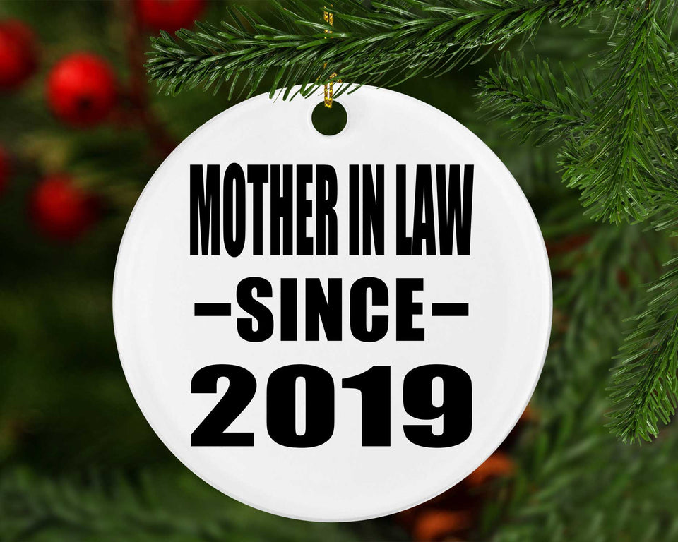 Mother In Law Since 2019 - Circle Ornament