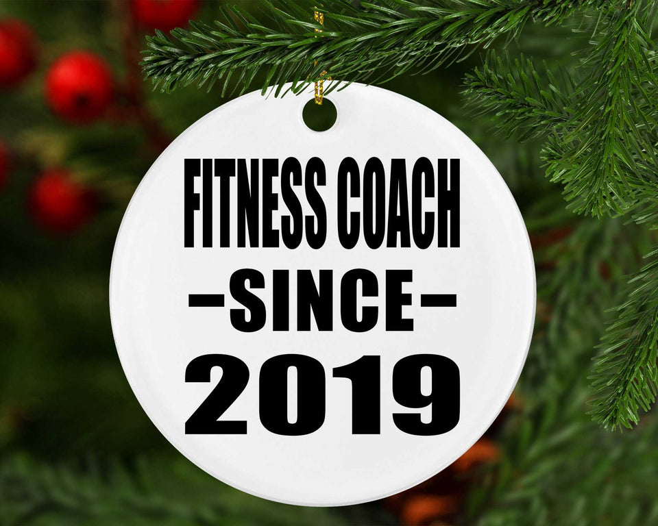 Fitness Coach Since 2019 - Circle Ornament