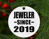 Jeweler Since 2019 - Circle Ornament