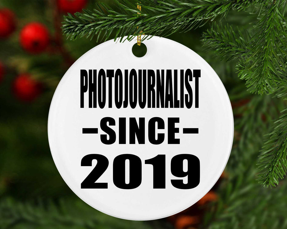 Photojournalist Since 2019 - Circle Ornament