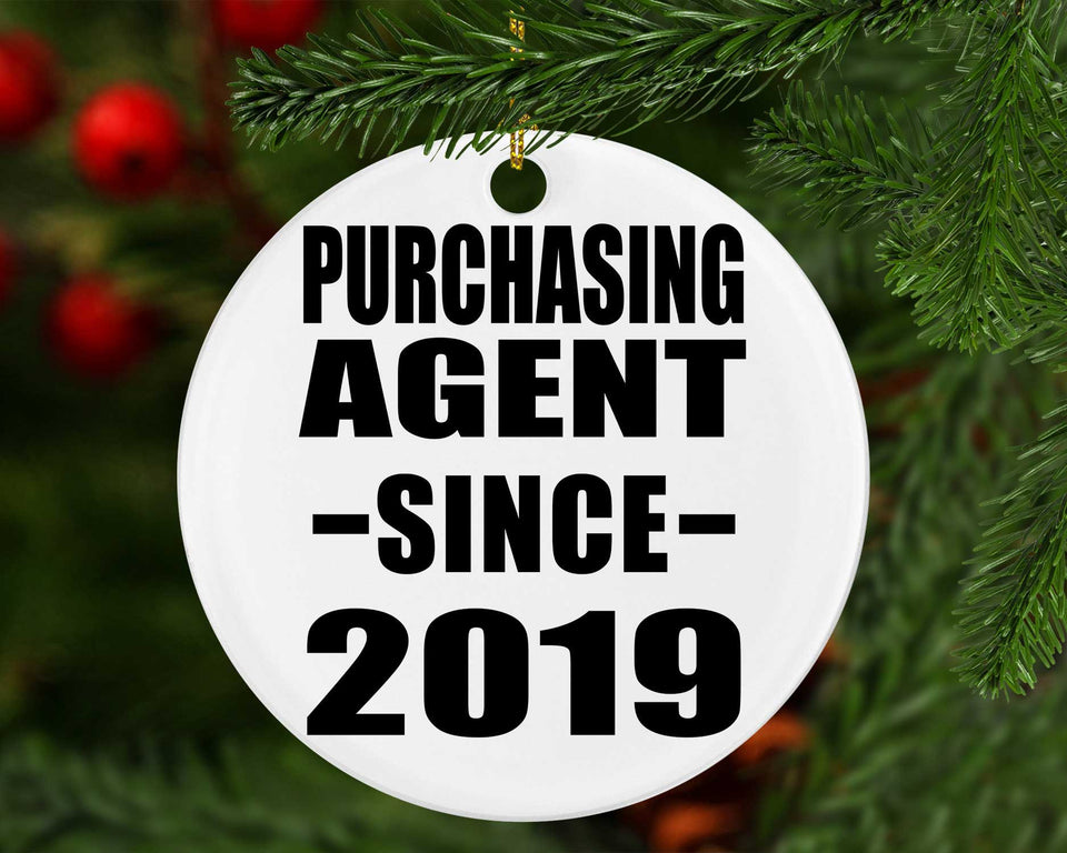 Purchasing Agent Since 2019 - Circle Ornament