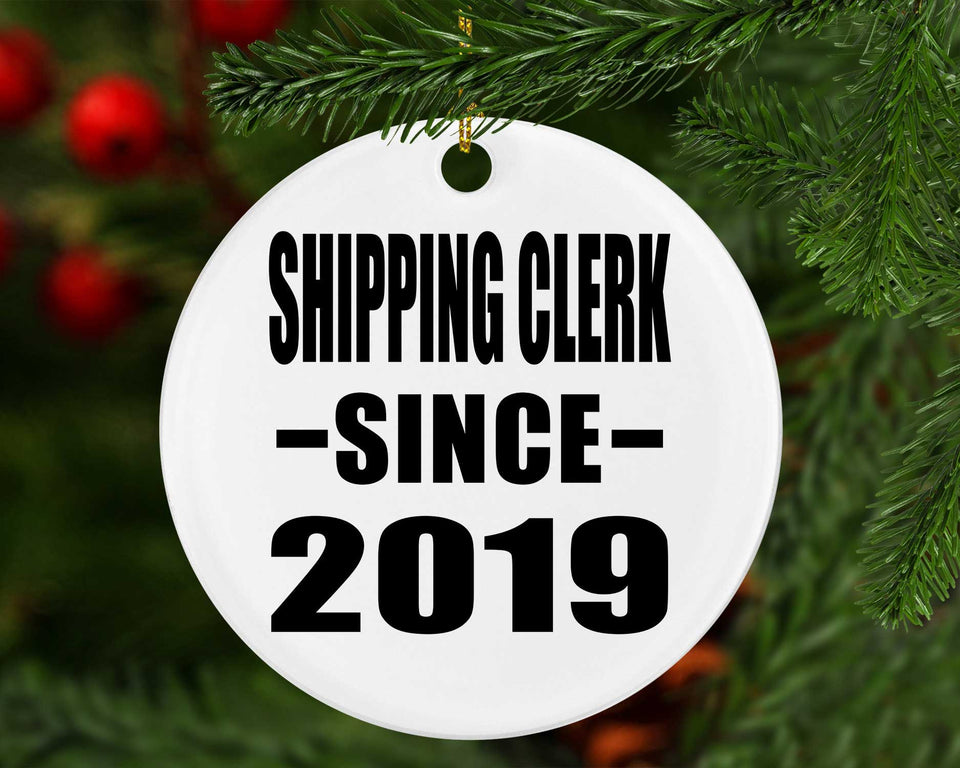 Shipping Clerk Since 2019 - Circle Ornament