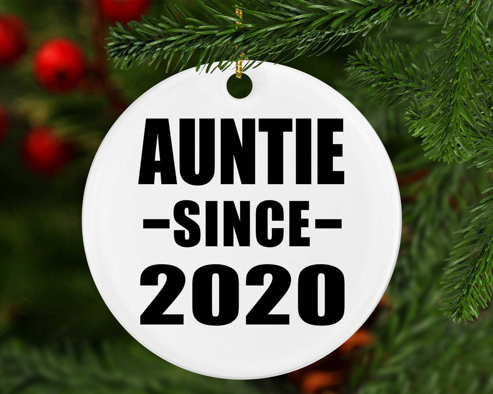 Auntie Since 2020 - Circle Ornament