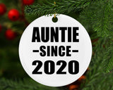Auntie Since 2020 - Circle Ornament