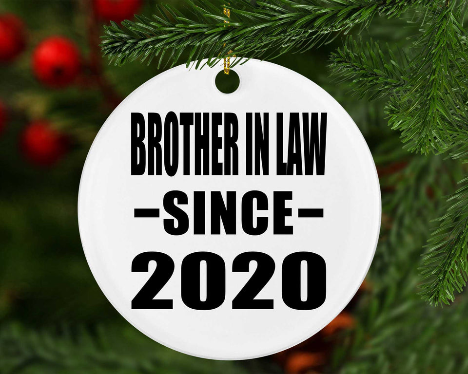 Brother In Law Since 2020 - Circle Ornament