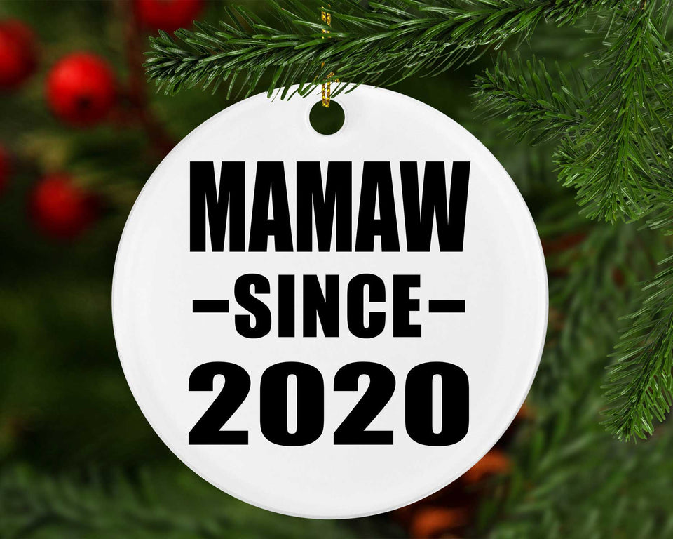 Mamaw Since 2020 - Circle Ornament