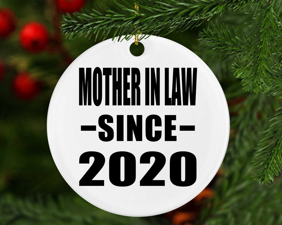 Mother In Law Since 2020 - Circle Ornament