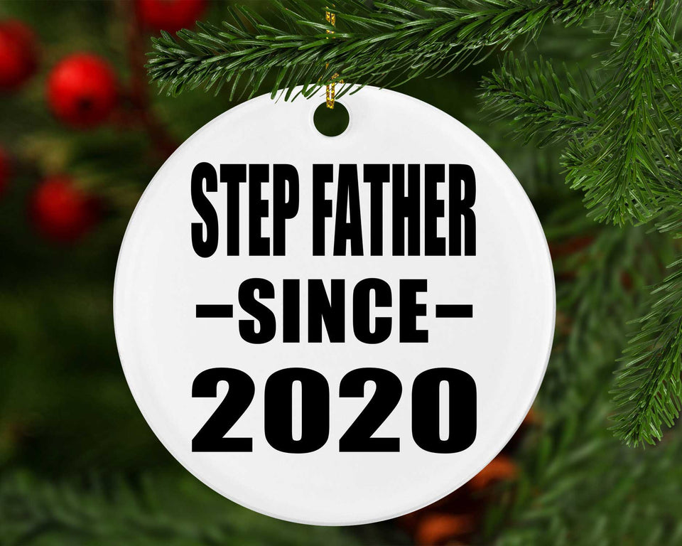 Step Father Since 2020 - Circle Ornament