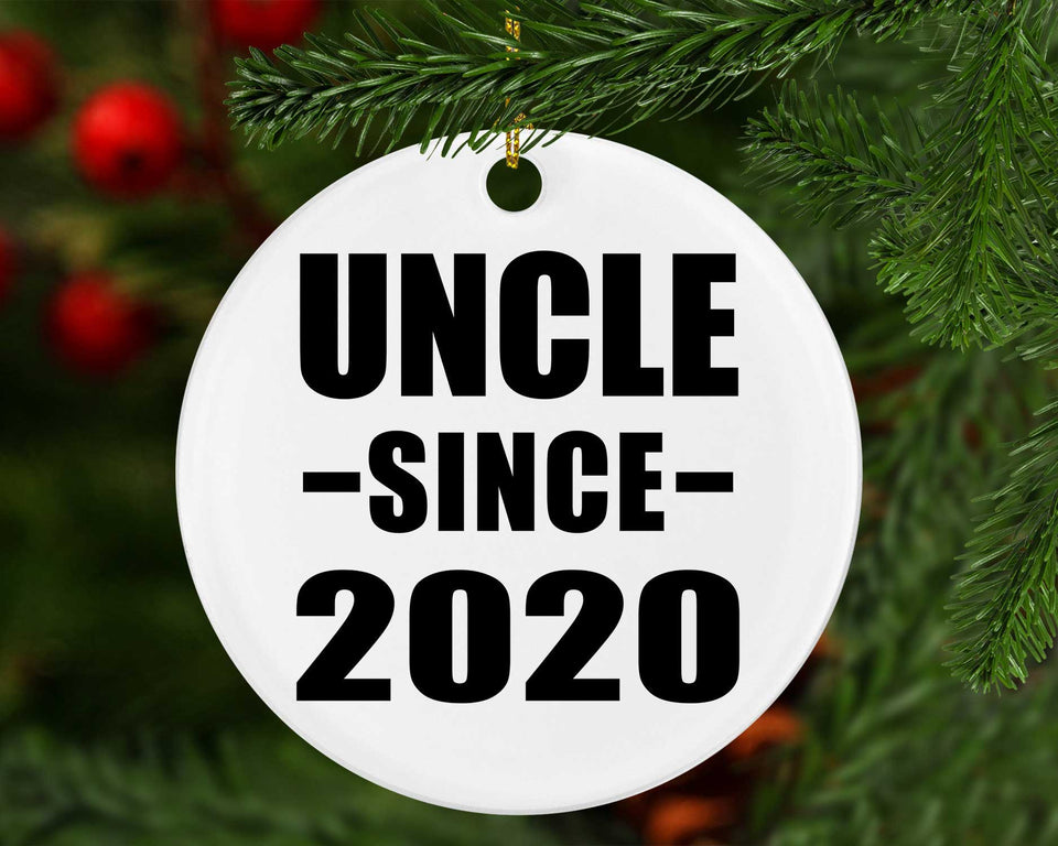 Uncle Since 2020 - Circle Ornament