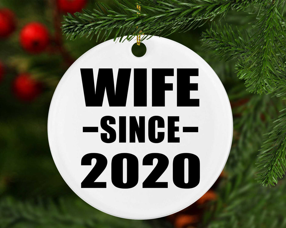 Wife Since 2020 - Circle Ornament