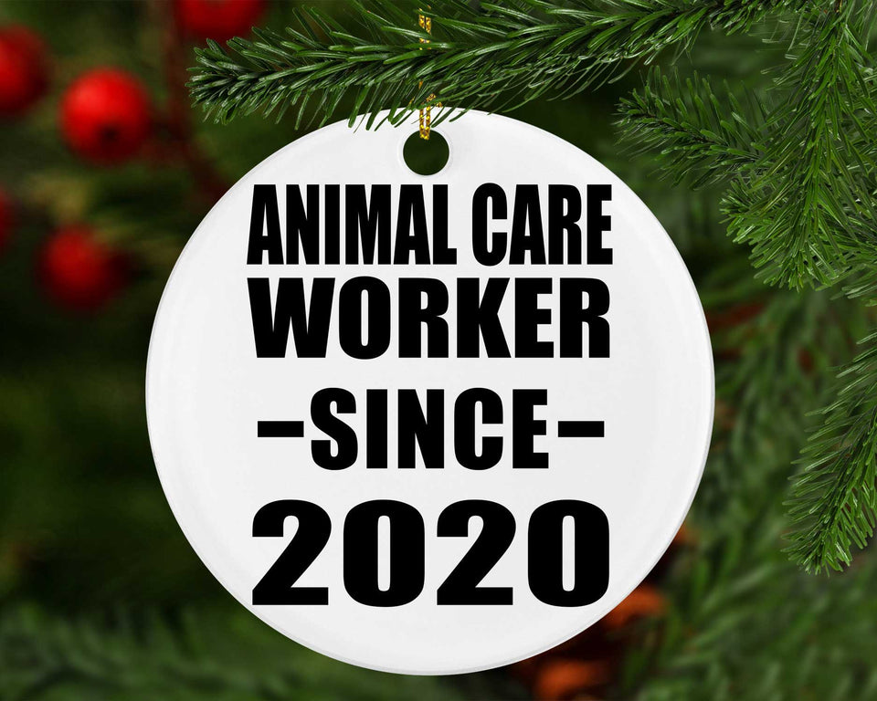 Animal Care Worker Since 2020 - Circle Ornament