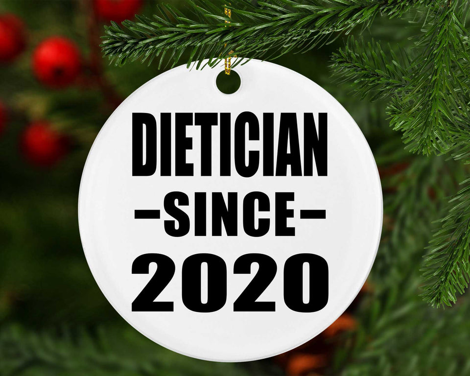 Dietician Since 2020 - Circle Ornament