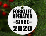 Forklift Operator Since 2020 - Circle Ornament