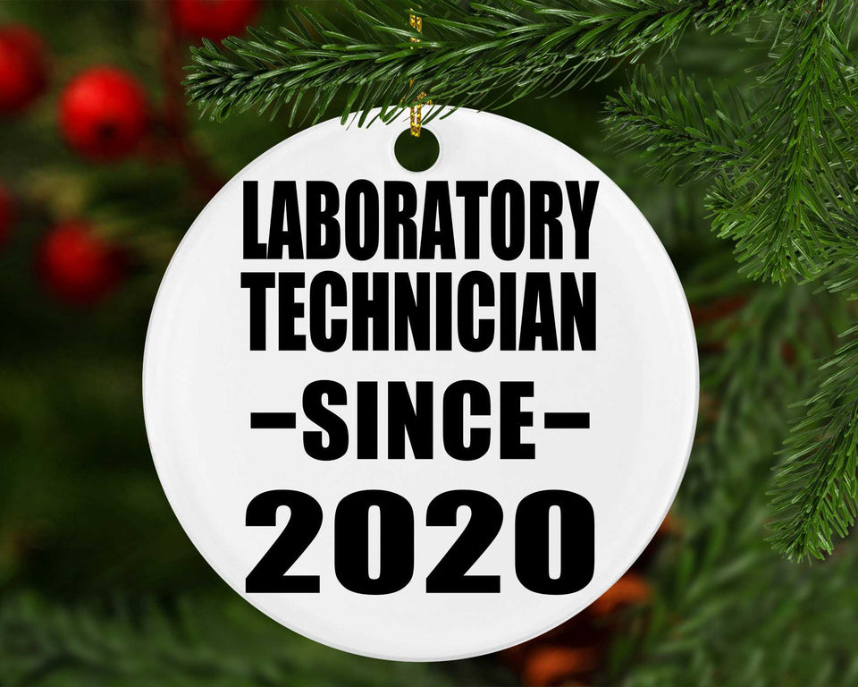 Laboratory Technician Since 2020 - Circle Ornament