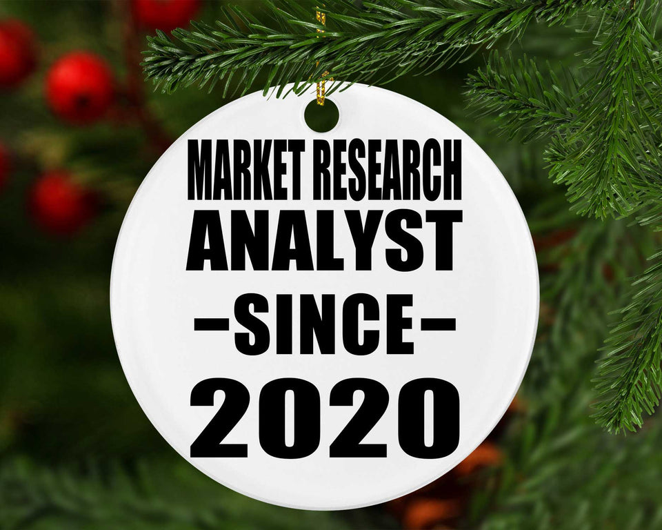 Market Research Analyst Since 2020 - Circle Ornament