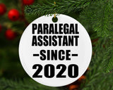 Paralegal Assistant Since 2020 - Circle Ornament