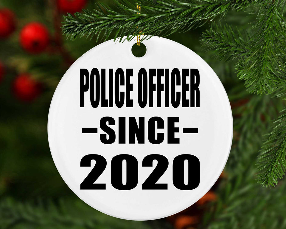 Police Officer Since 2020 - Circle Ornament