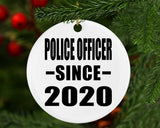 Police Officer Since 2020 - Circle Ornament