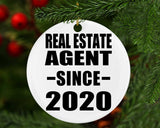 Real Estate Agent Since 2020 - Circle Ornament